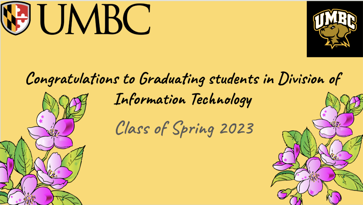 UMBC DoIT Graduating Students, Spring ’23