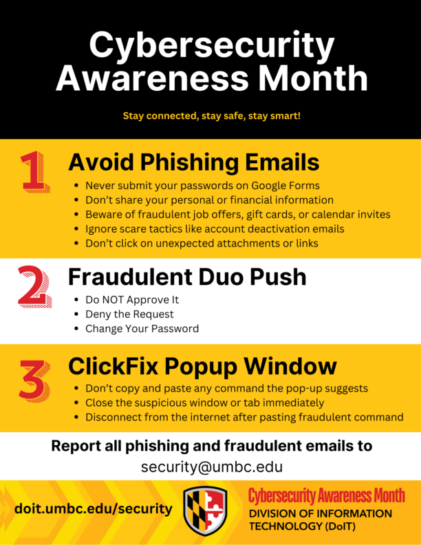 Welcome to Cybersecurity Awareness Month!